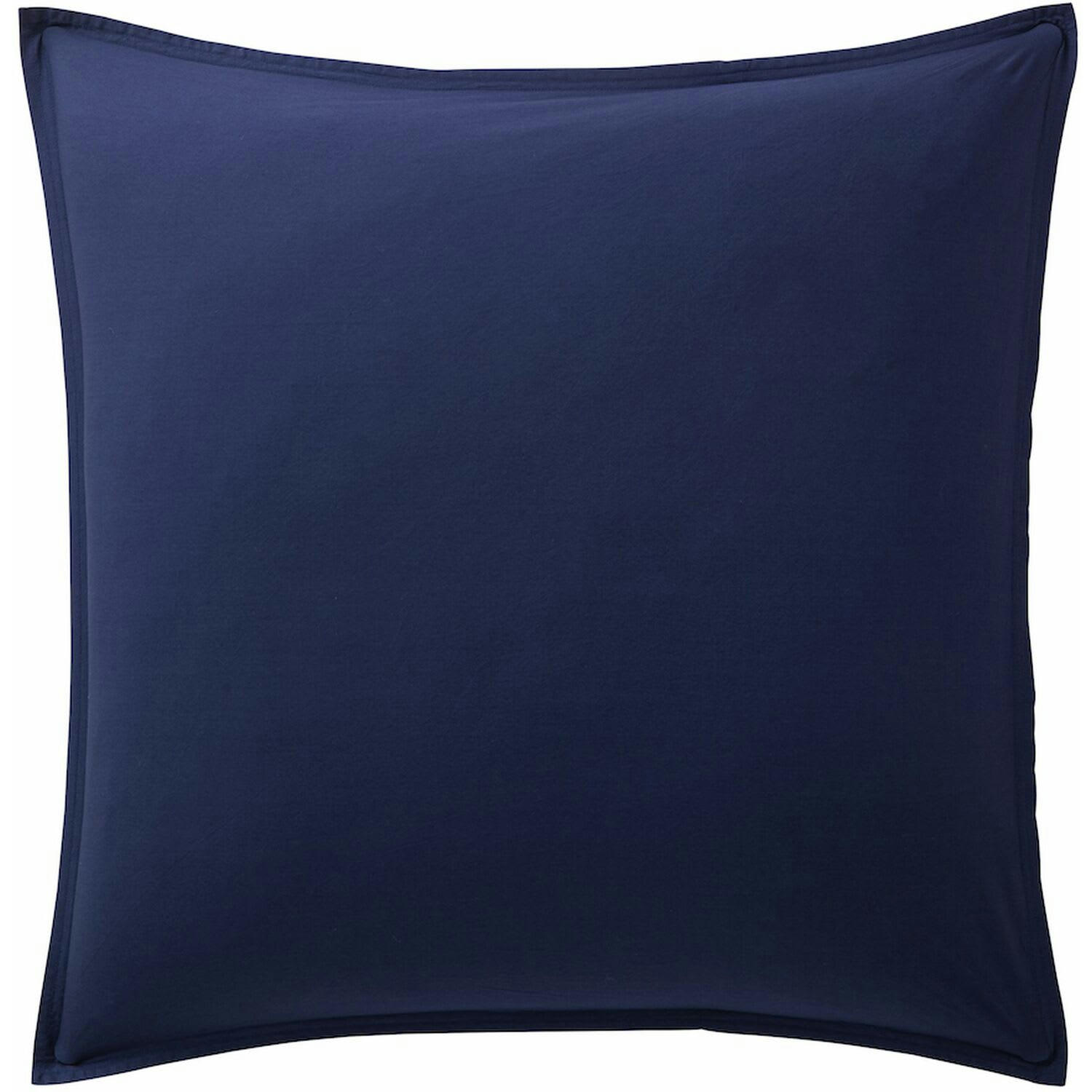 BLEU - Taie d'oreiller percale de coton bleu 65x65 cm