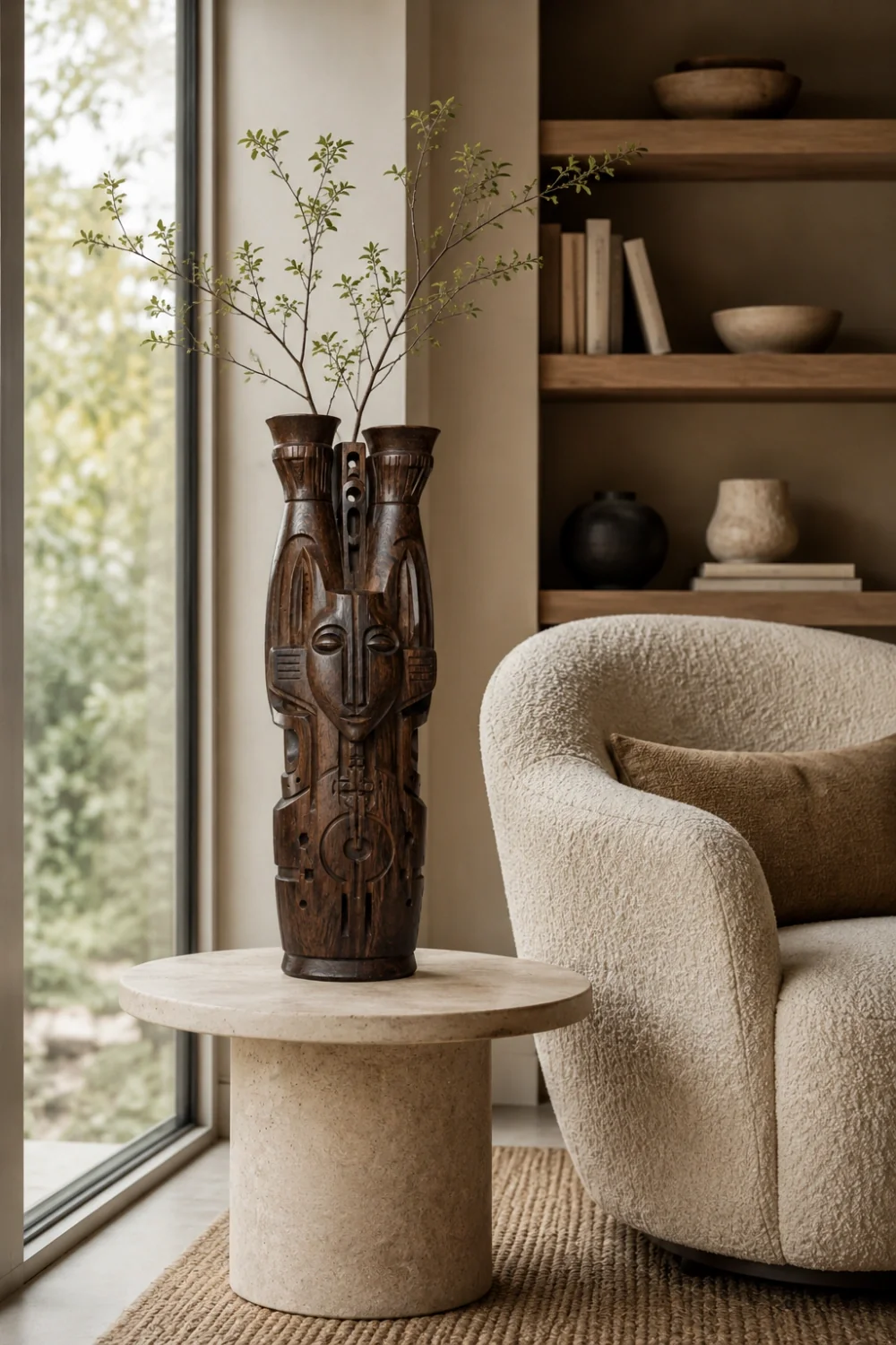 Vase Wood Sculpture #WG104