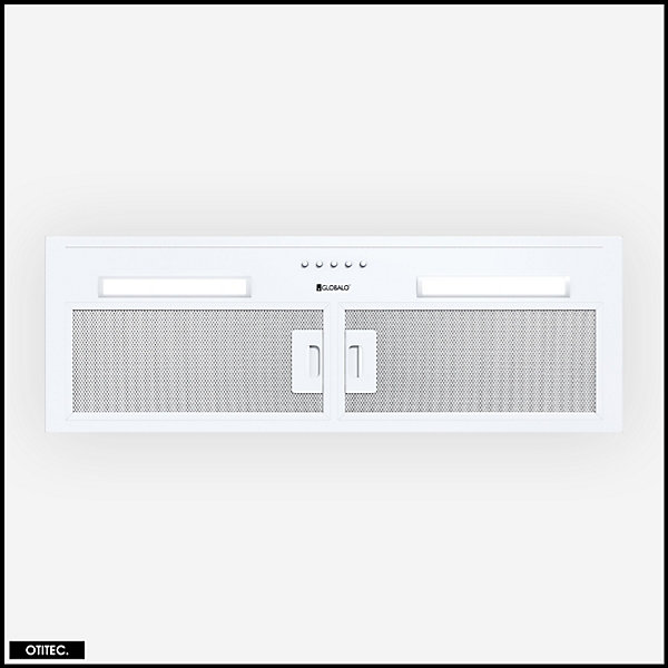 Hotte Casquette Aspirante Silencieuse - 80 cm - 330 m3/h - HADARIO - Blanc