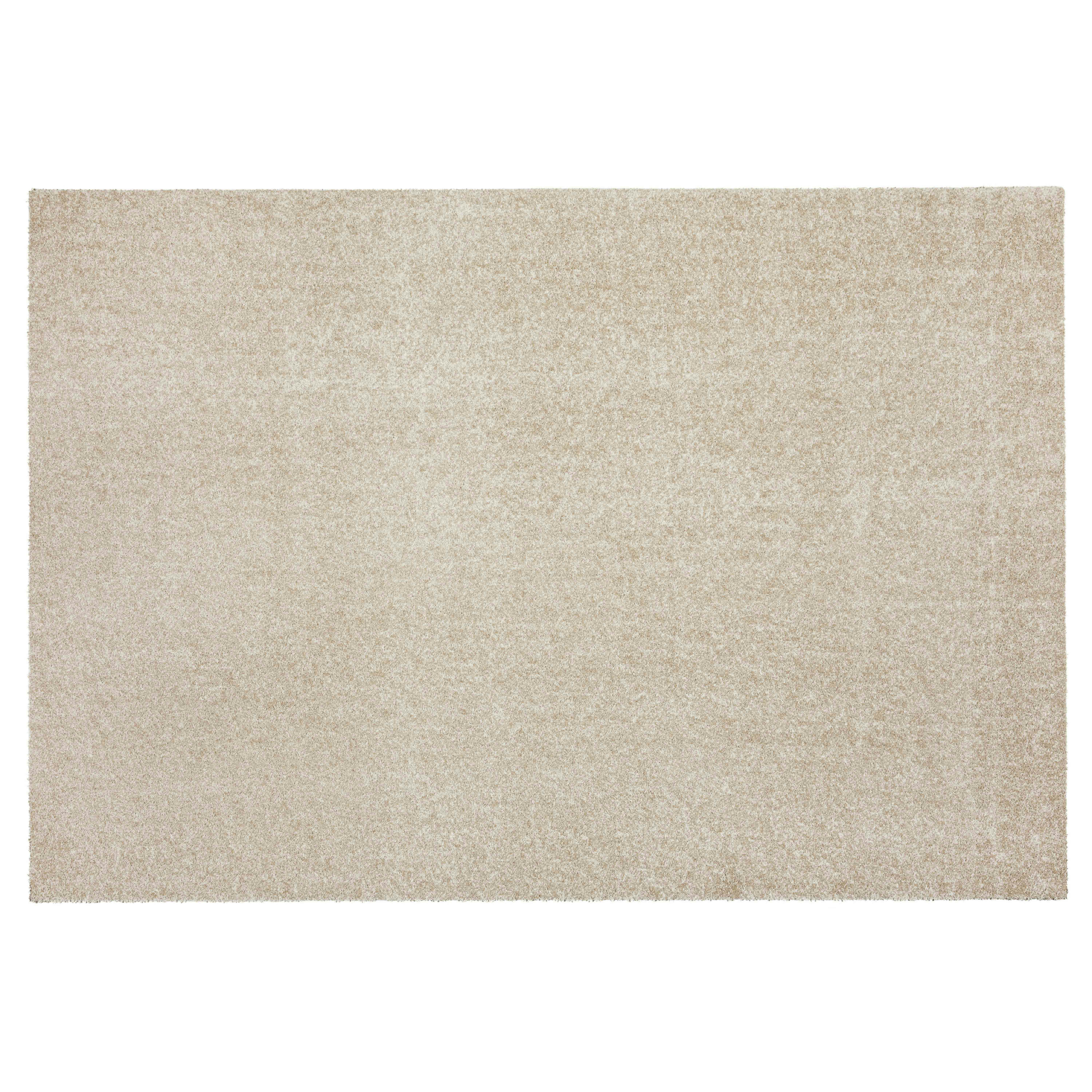 SISU - Tapis uni à poils longs en polypropylène 200 x 290 cm sable