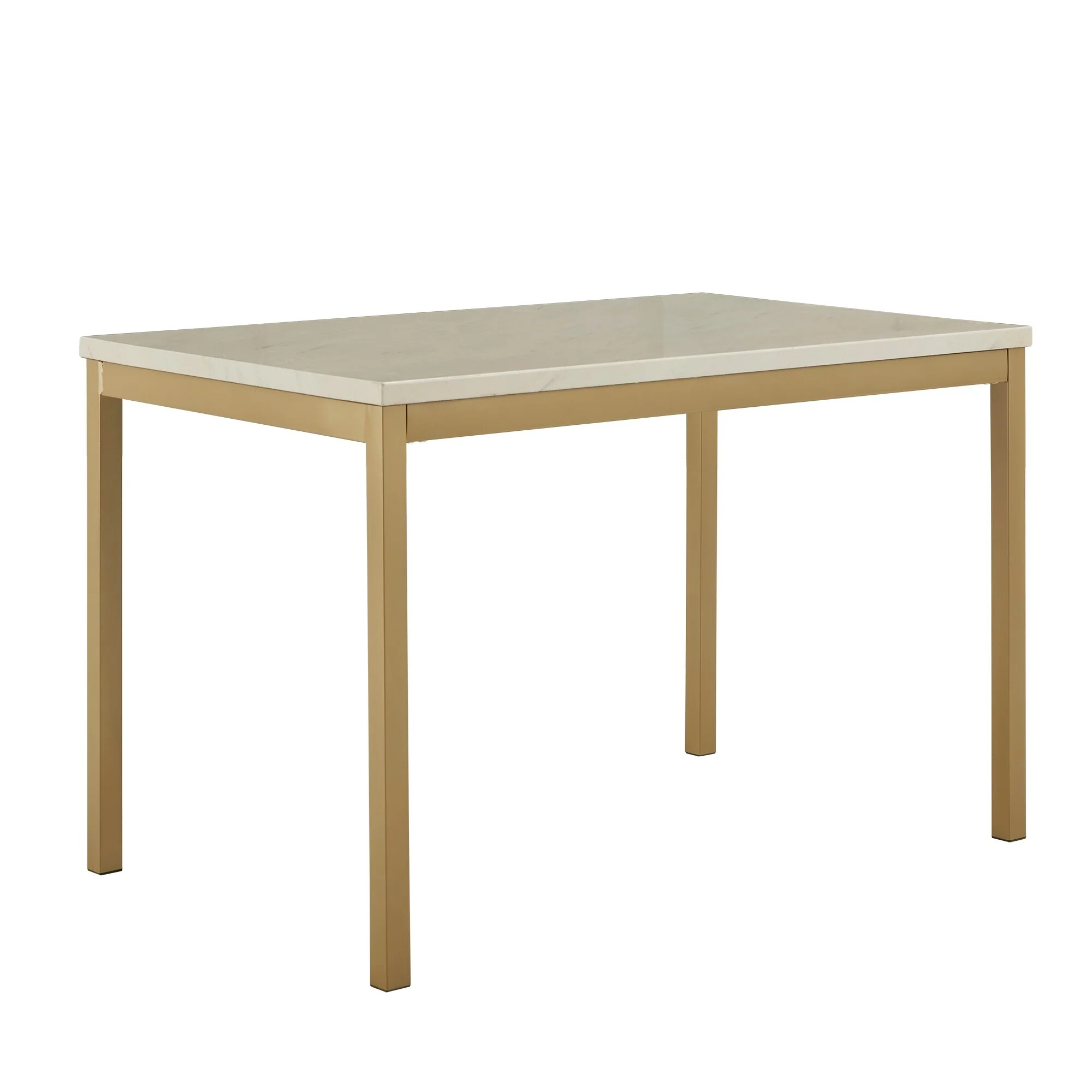 Darcy Gold with Faux Marble Top Dining Table by iNSPIRE Q Bold
