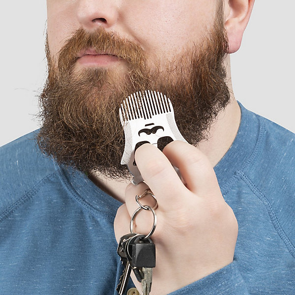 Outil peigne à barbe en Acier - Kikkerland