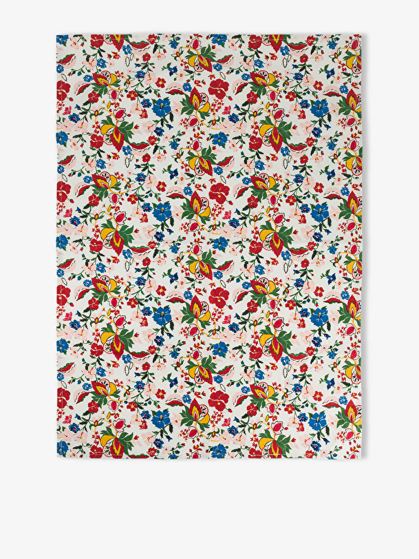 Torchon coton fleurs - bensimon x lucas ... imprime lucas du tertre