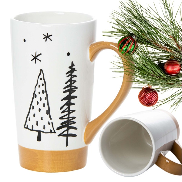 Kubek Świąteczny Ceramiczny Na Prezent 570ml Boże Narodzenie