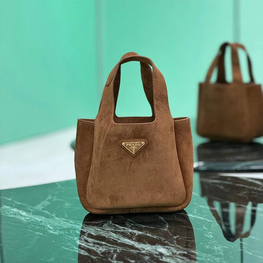 Prada mini suede tote bag