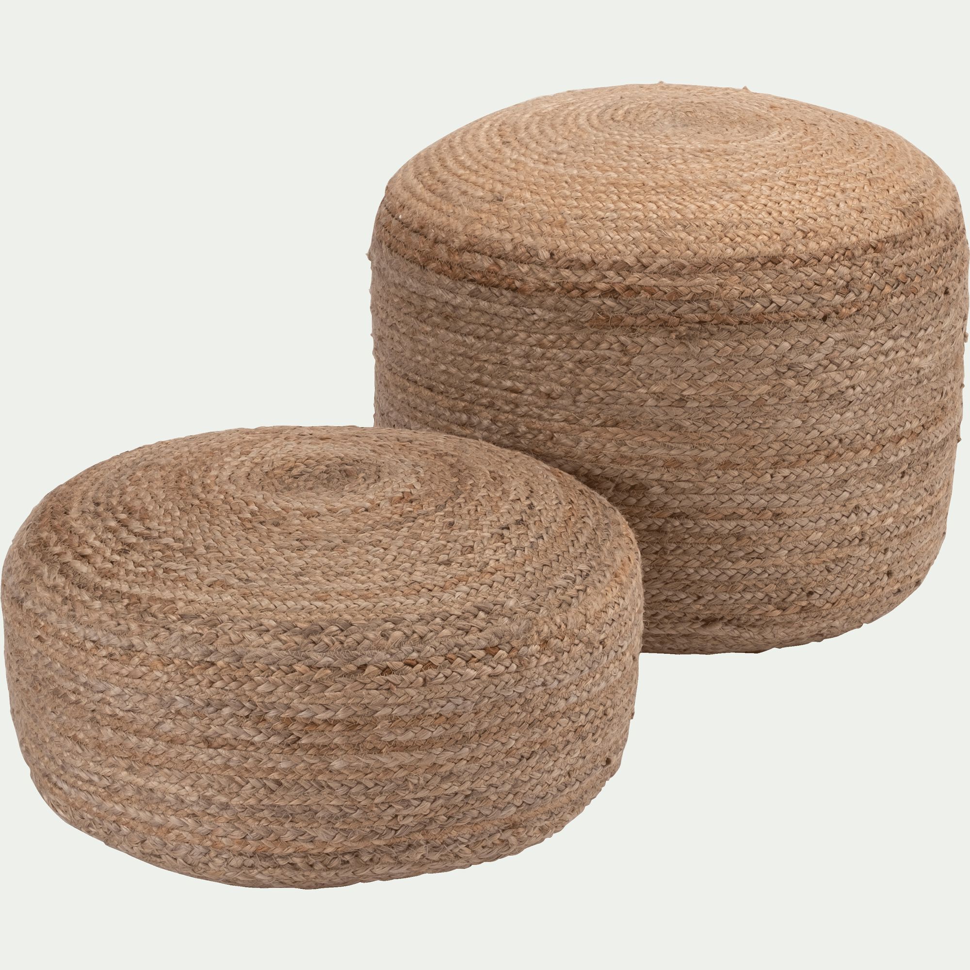 NA&Iuml;A - Pouf en jute D50xH40cm - naturel