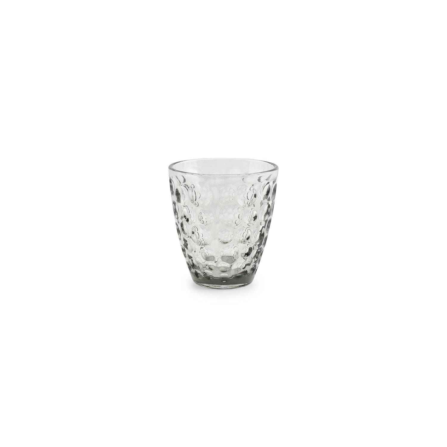 Ona - Glas 22cl grijs Bubble - Set van 4
