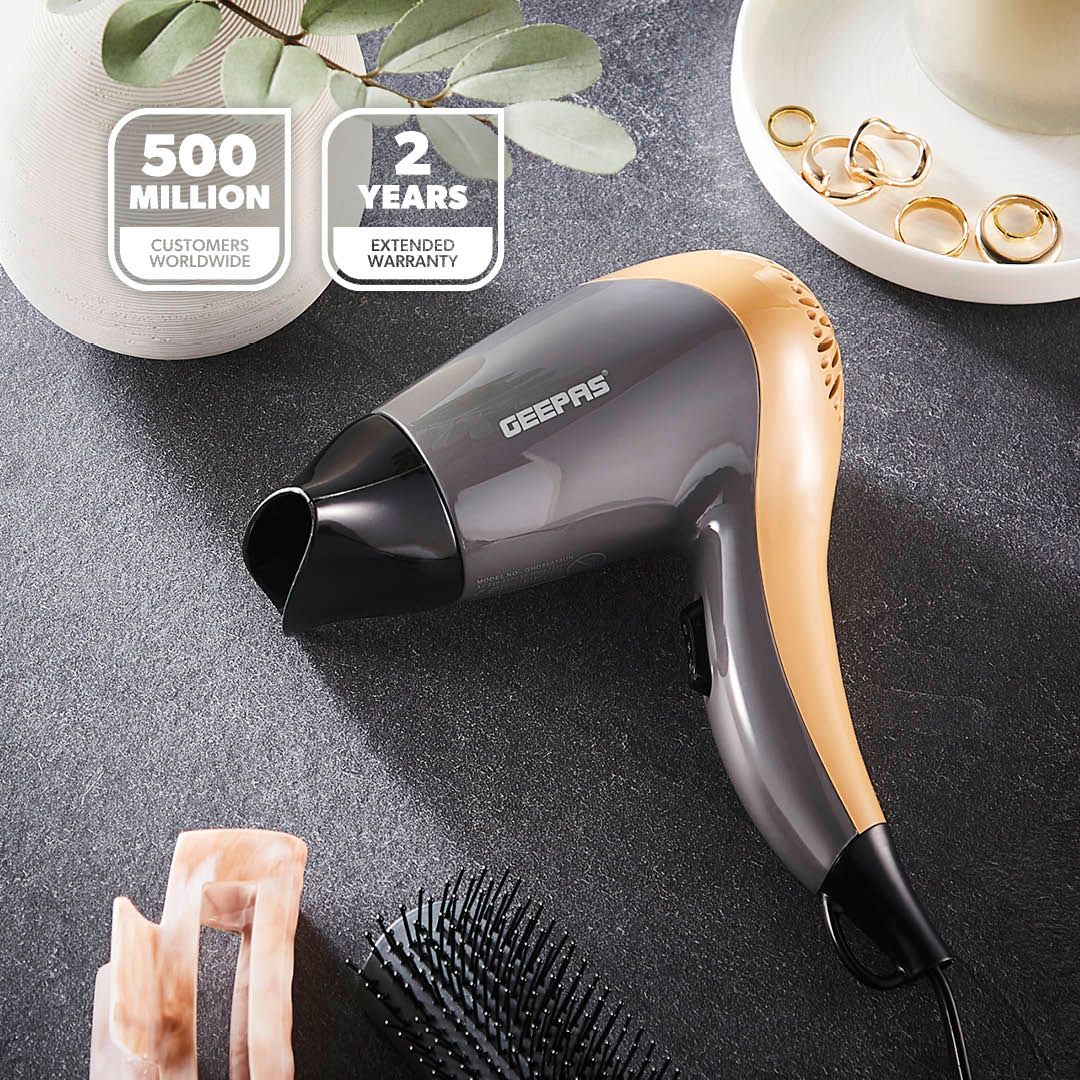 Geepas 1200W Powerful Hair Dryer 2-Speed & 2 Heat Settings