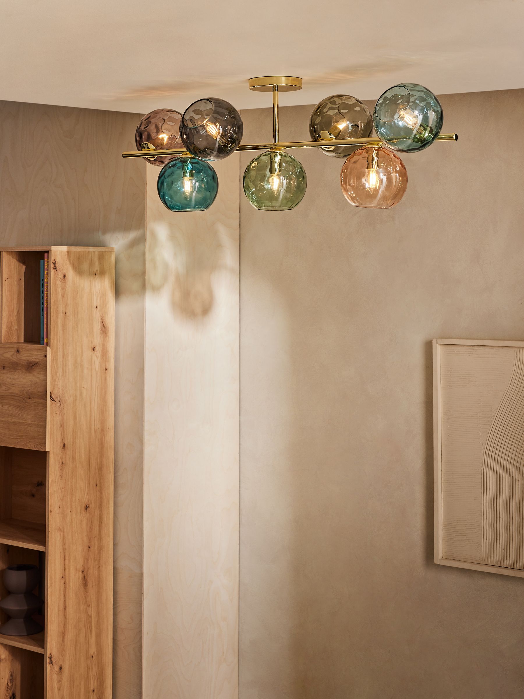 Ilaria 5 Light Large Flush Ceiling in Brass