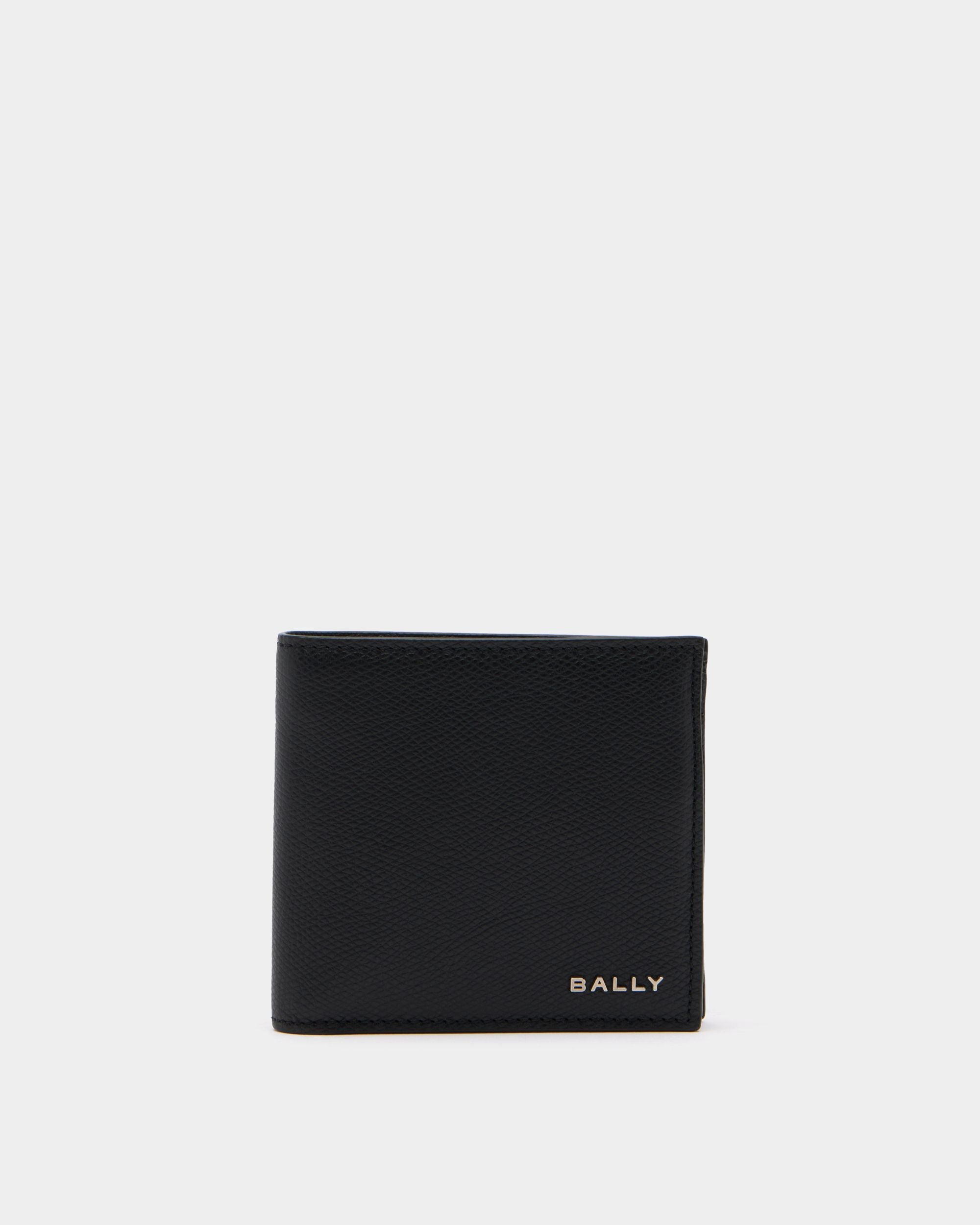 Bally Essential Geldbörse Aus Schwarzem Genarbtem Leder