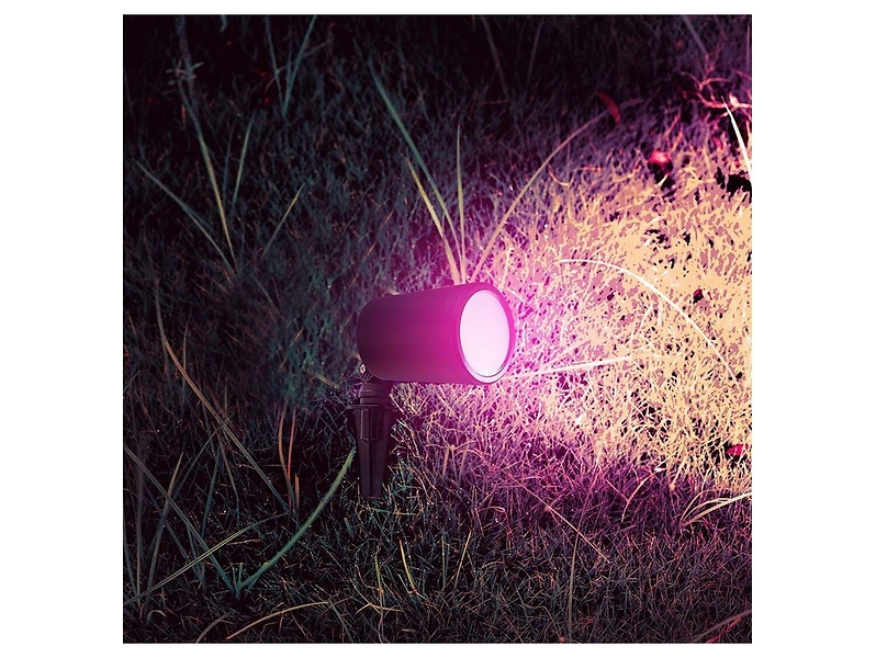 Lampa ogrodowa wbijana w ziemię VT-5167 LED ze zmienną barwą światła czarna
