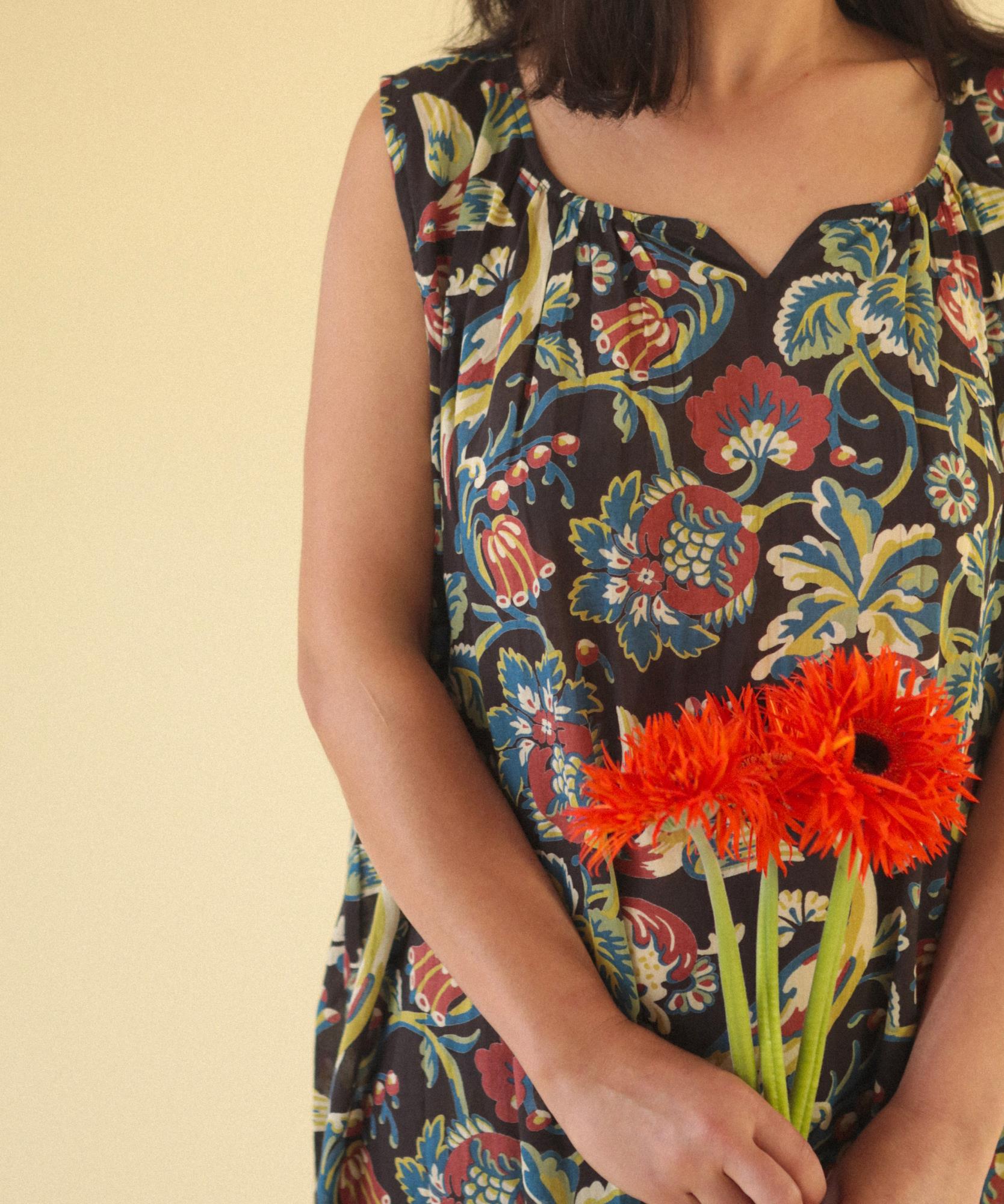 Robe Isaure imprimé Jardin Secret - Taille unique
