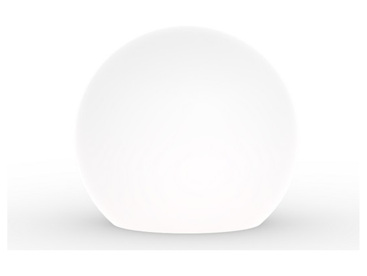 Lampa ogrodowa kula Cumulus 80cm z tworzywa sztucznego biała