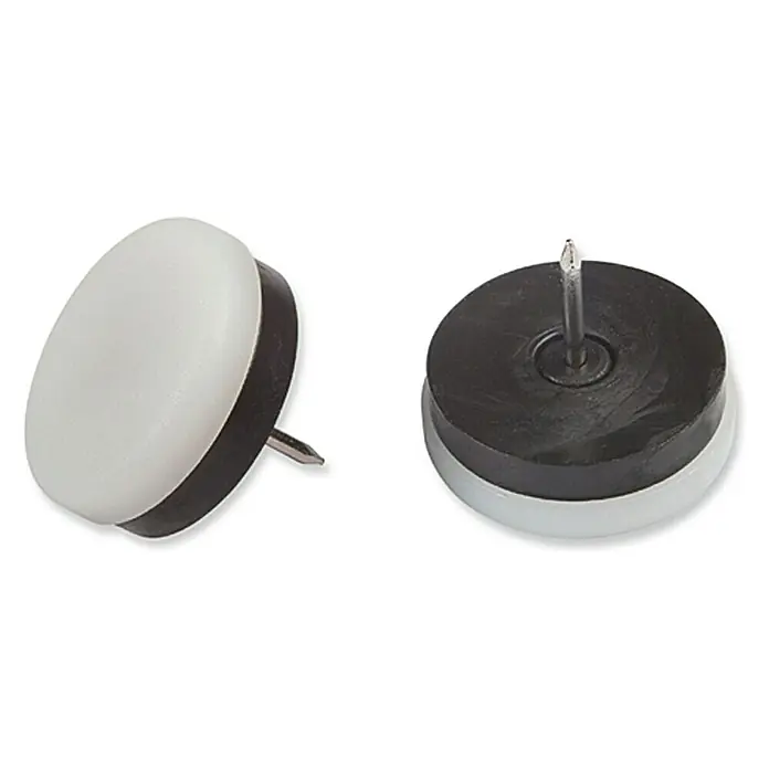 MØBELKNOTTER STABILIT MED STIFT HVIT 30MM 4STK