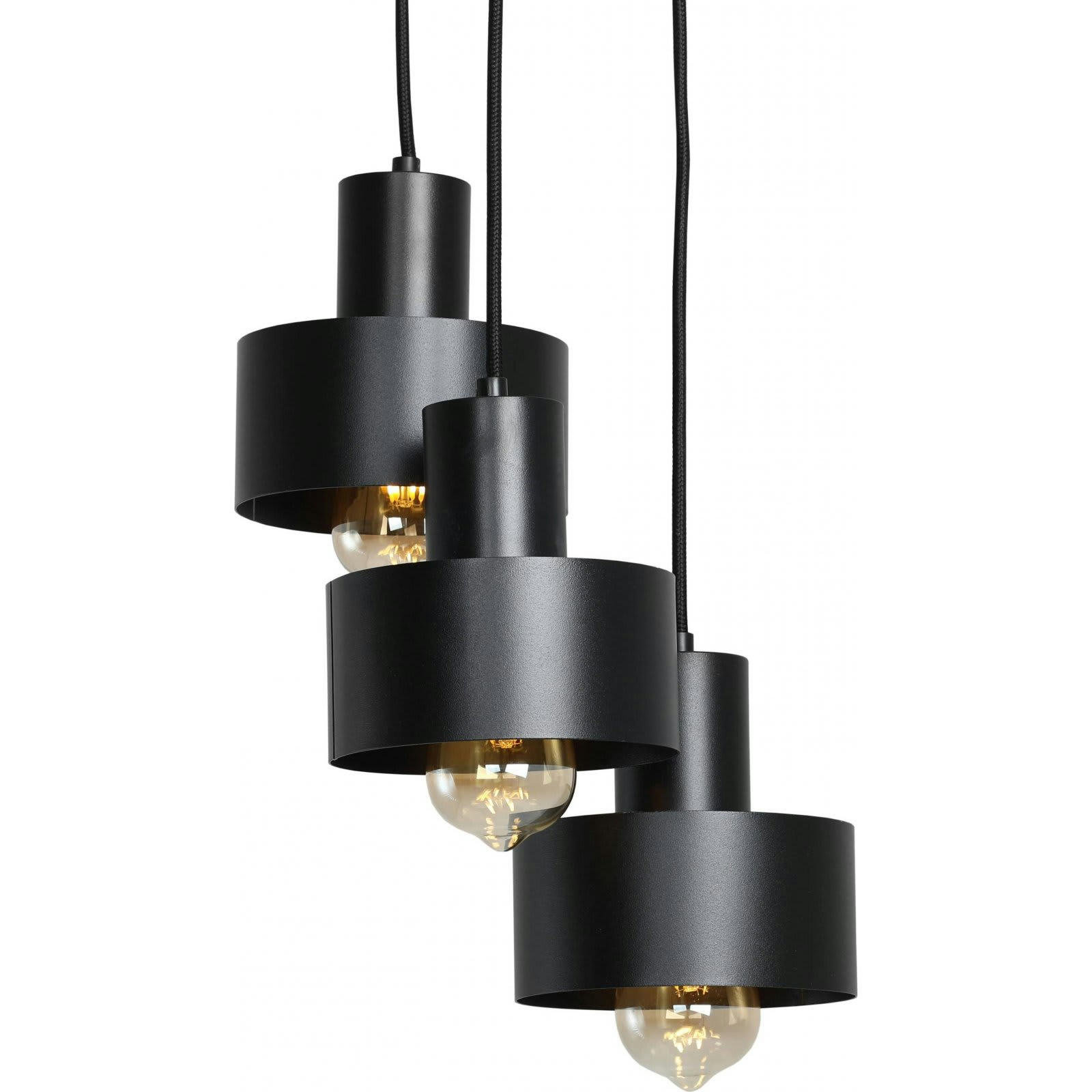 FAY - Suspension Acier Noir 33x33x15 cm