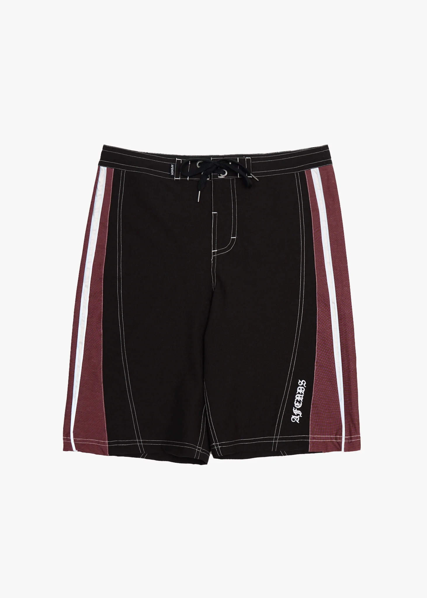 AFENDS Mens Forum - Surf Related Boardshort 22 - Burgundy