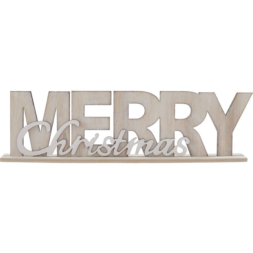 Décoration lettres Merry Christmas à poser