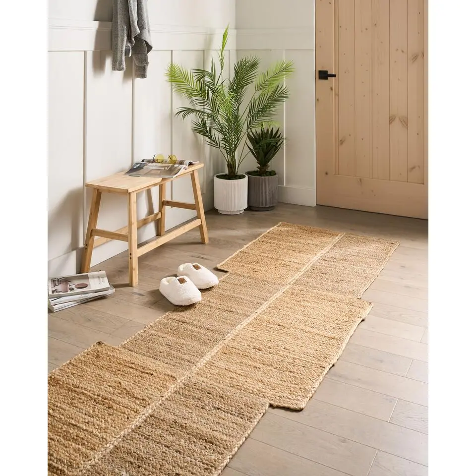 SANGLI - Vloerkleed - Beige - 80 x 300 cm - Jute