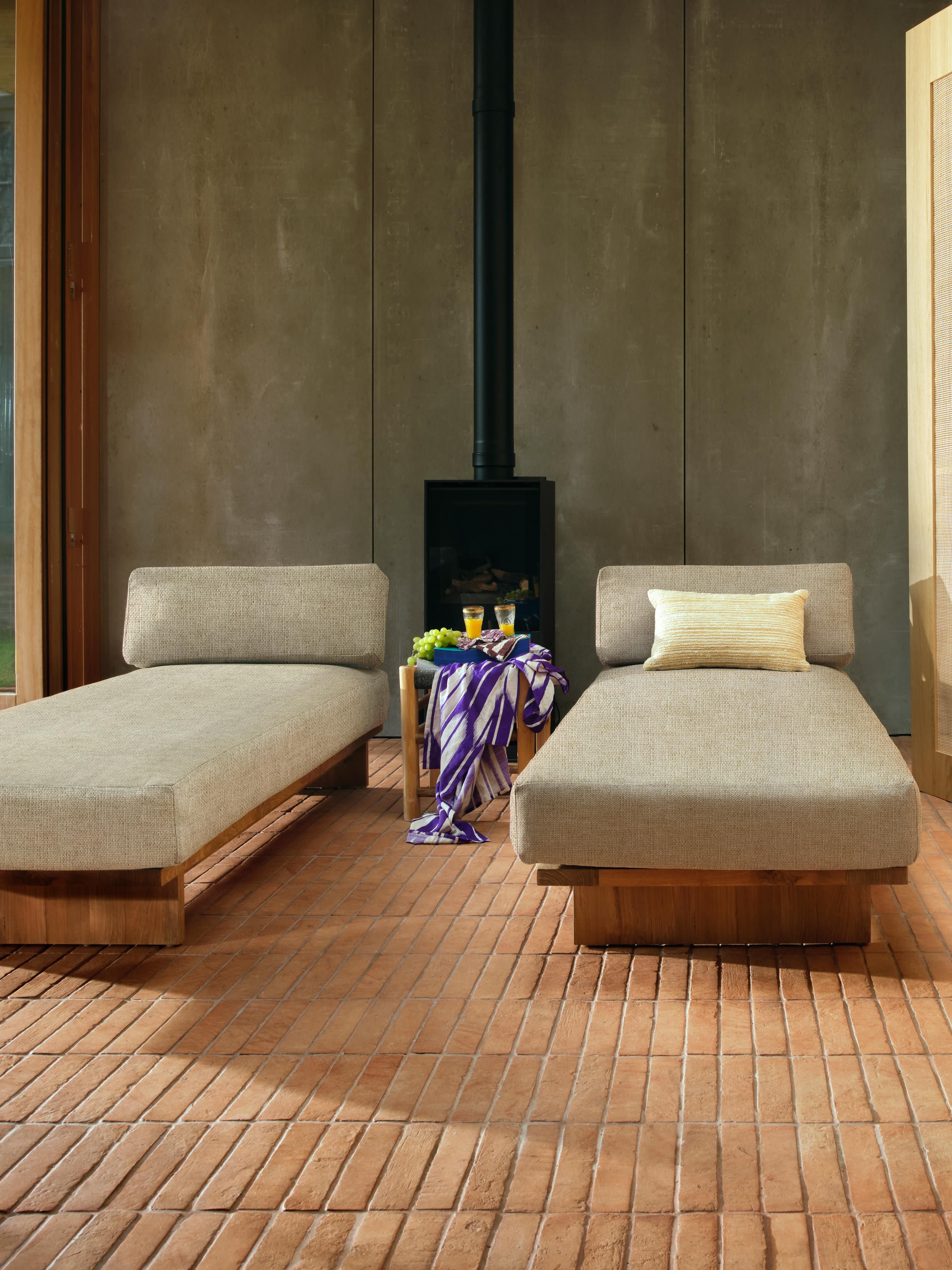 Garten-Daybed Natural aus Teakholz