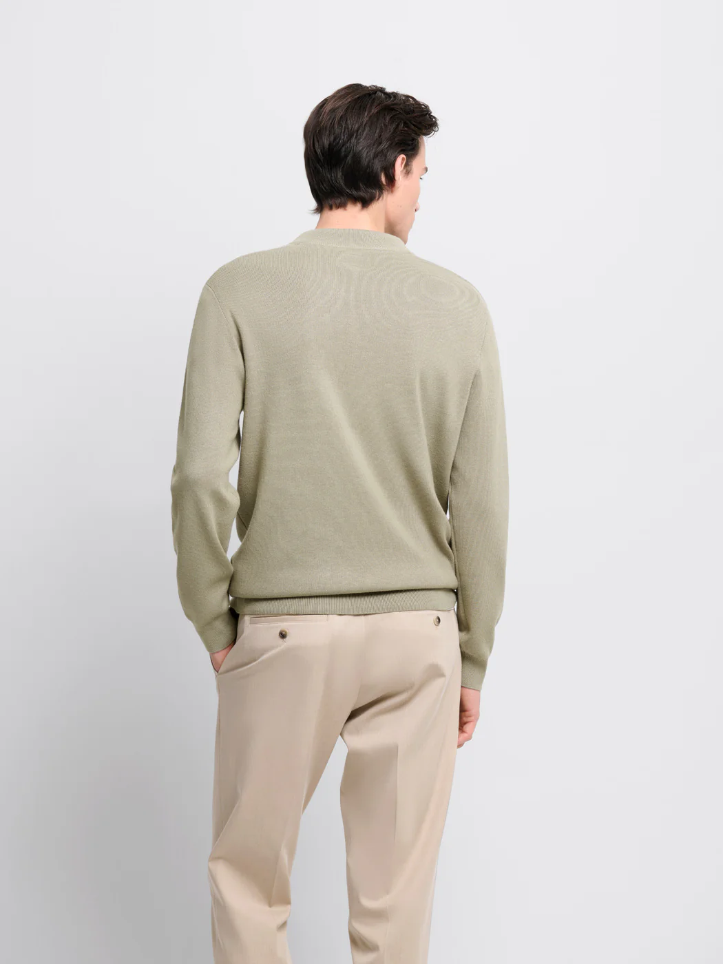 Pull col montant viscose certifiée