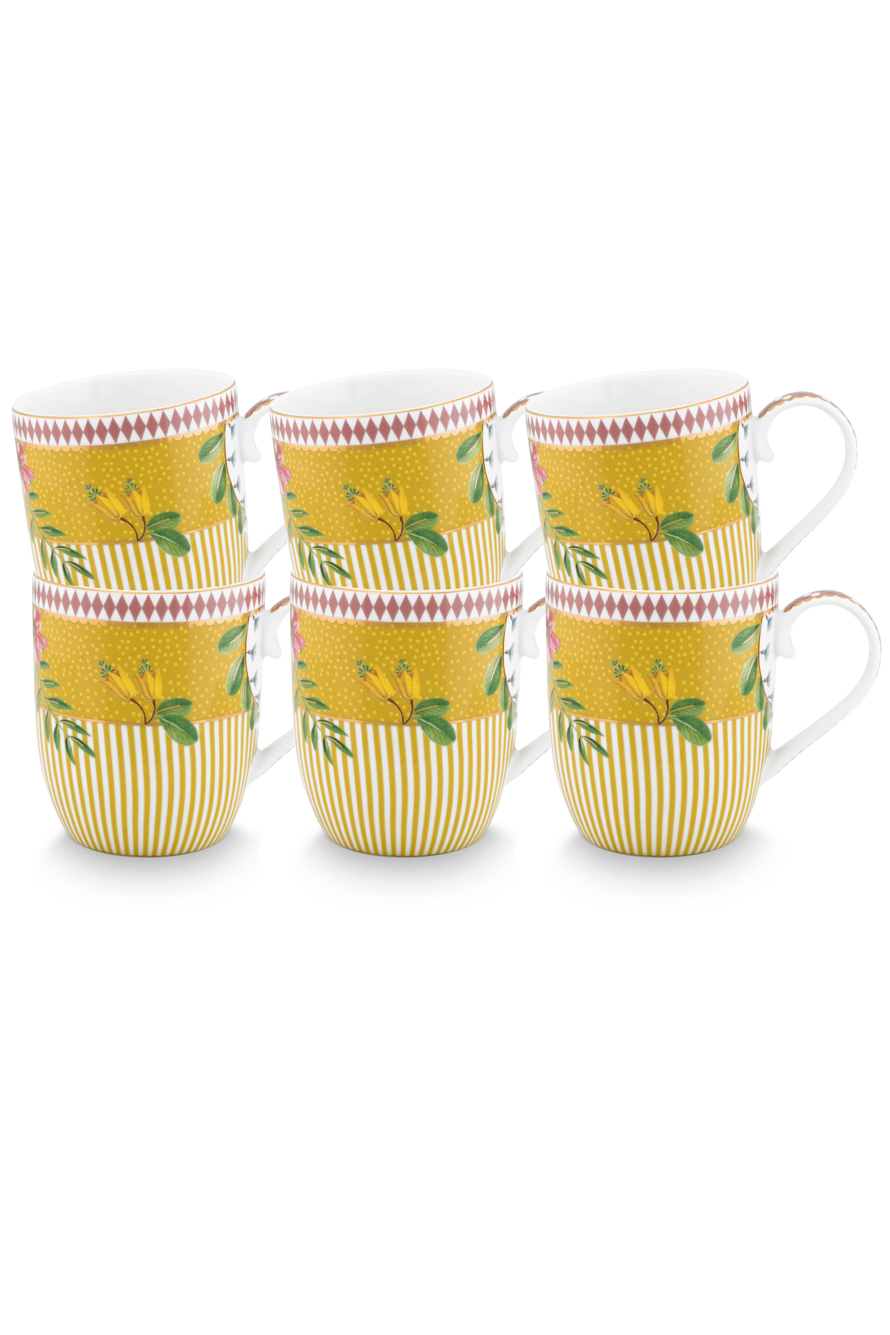 Pip Studio - La Majorelle Mokken - Servies set van 6 - 200ml