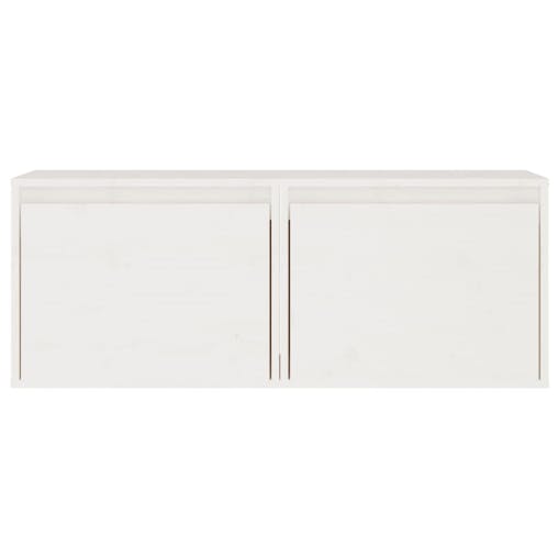 NNEVL Wall Cabinets 2 pcs White 45x30x35 cm Solid Wood Pine