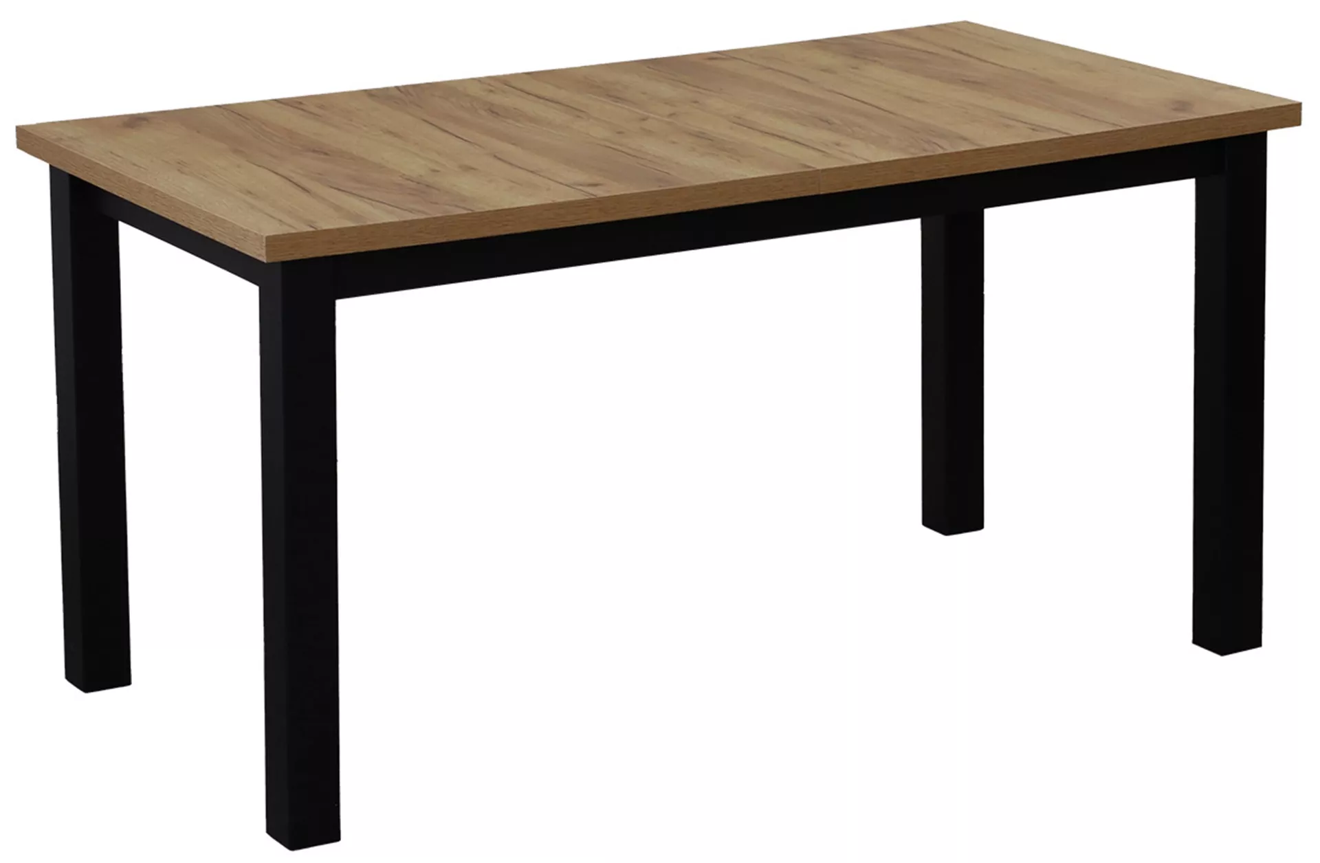 Stół kuchenny rozkładany LAP 150/190x80 Czarny/Dąb Craft
