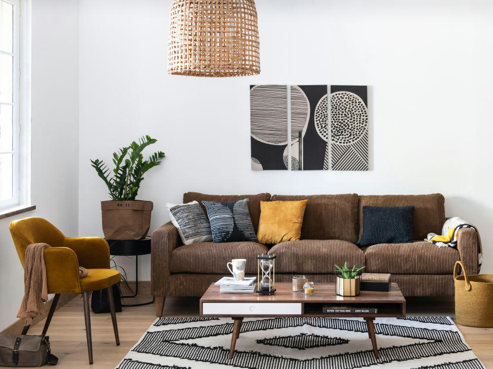 - Sablier en verre sur base noire