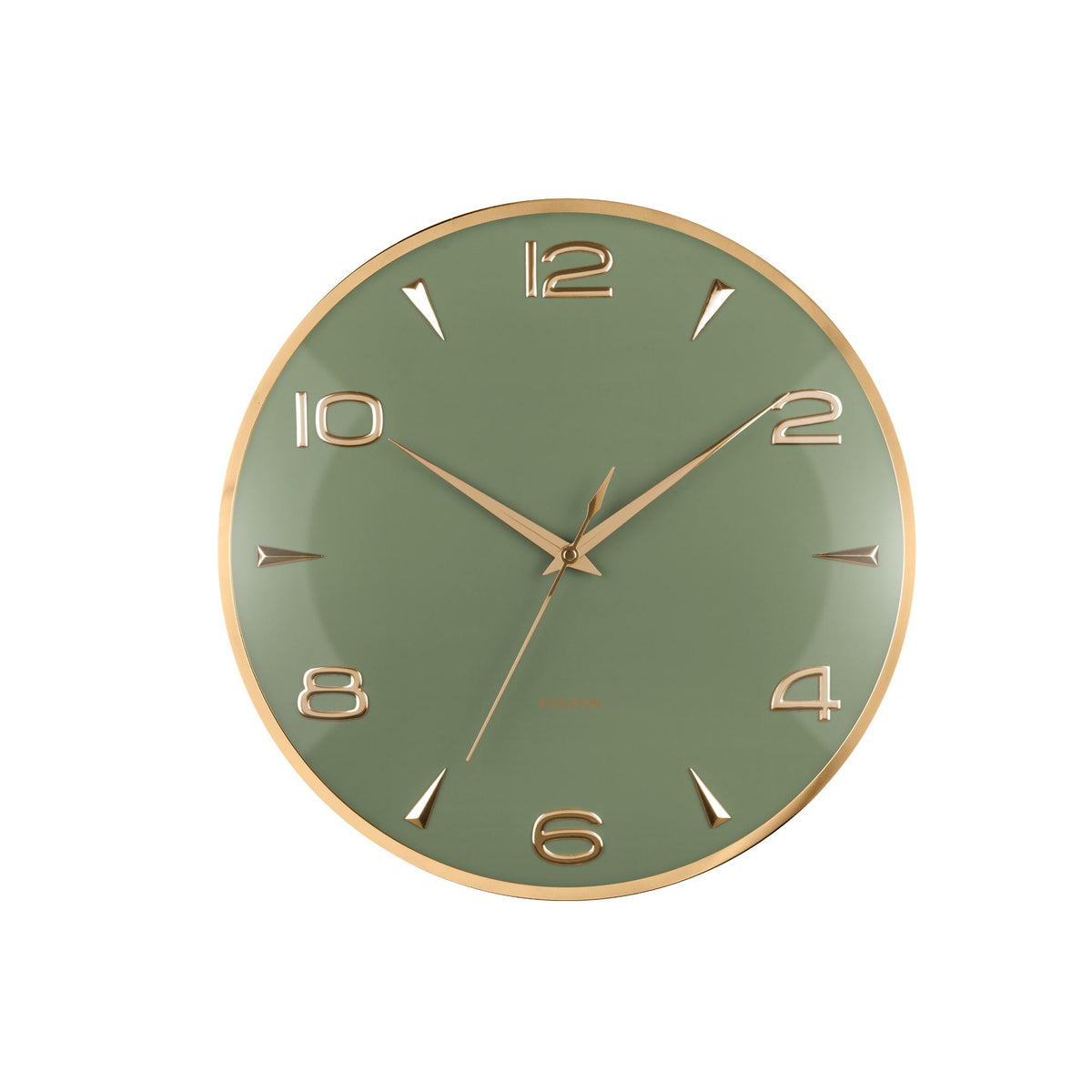 Karlsson wandklok Sienna Glow - groen - Ø40.6cm