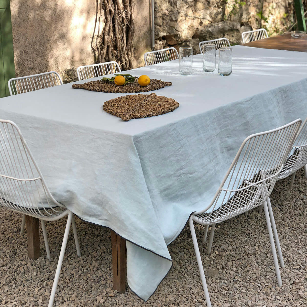 OSLO - Nappe ou rideau en lin lavé