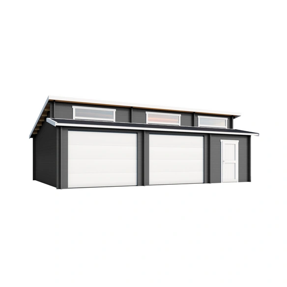 Blockgarage »Hawaii«, BxT: 820 x 579,6 cm (Außenmaß), Holz