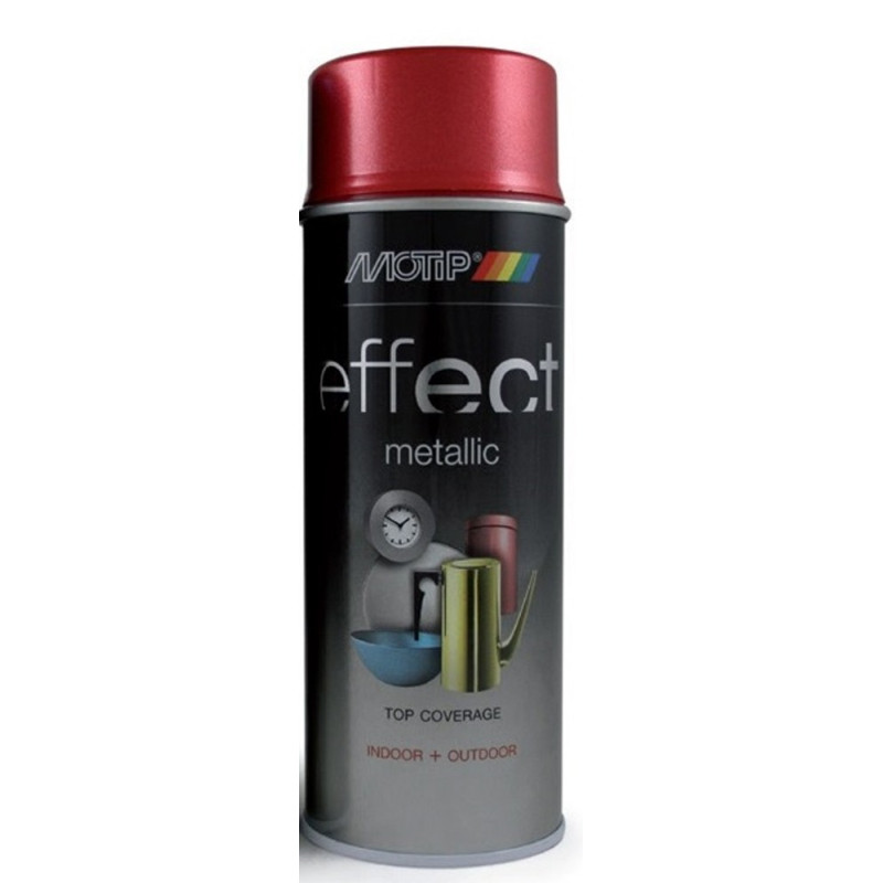 Peinture en spray Effect Metallic rouge 0,4 L MOTIP