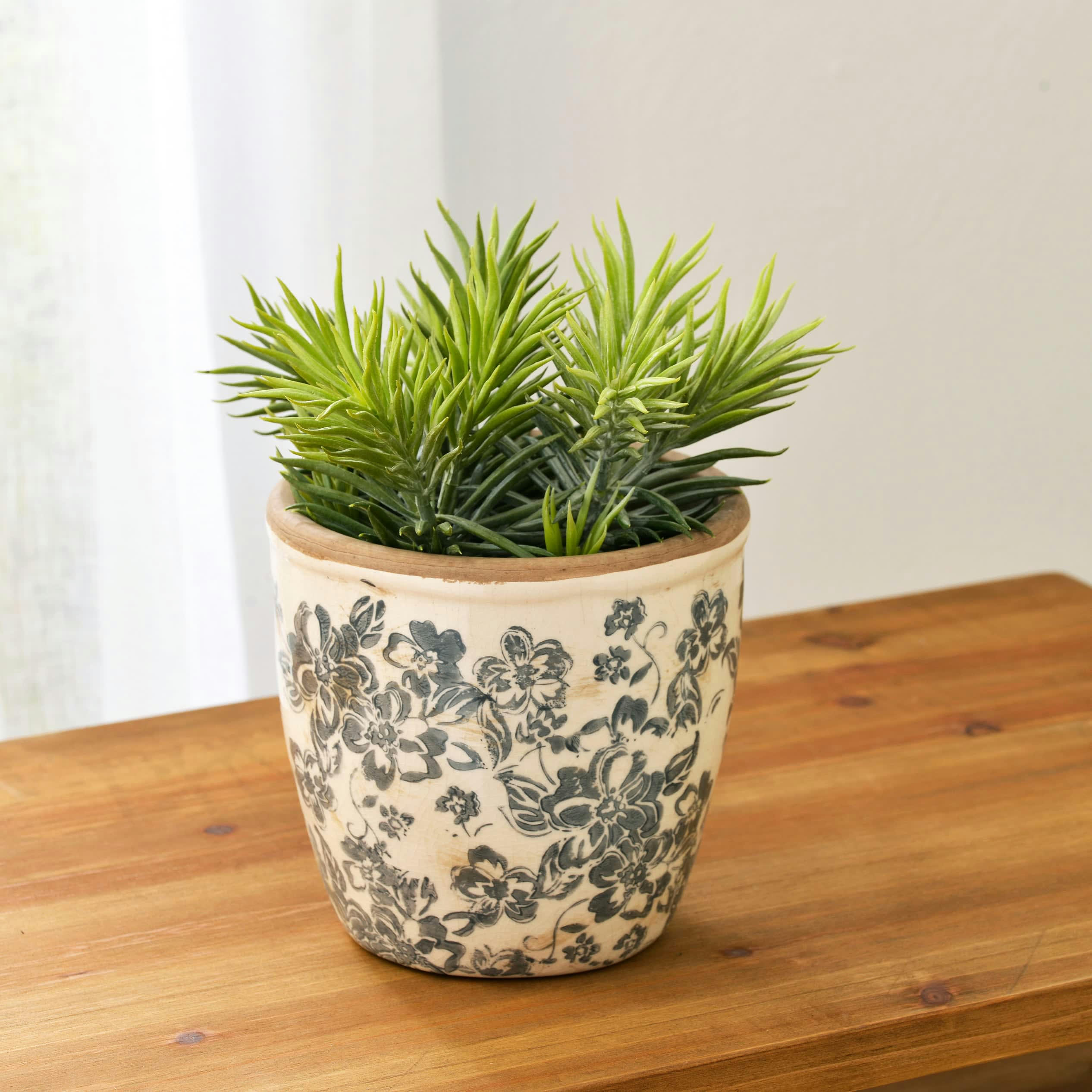 ORICE - Cache-pot d'intérieur en céramique gris