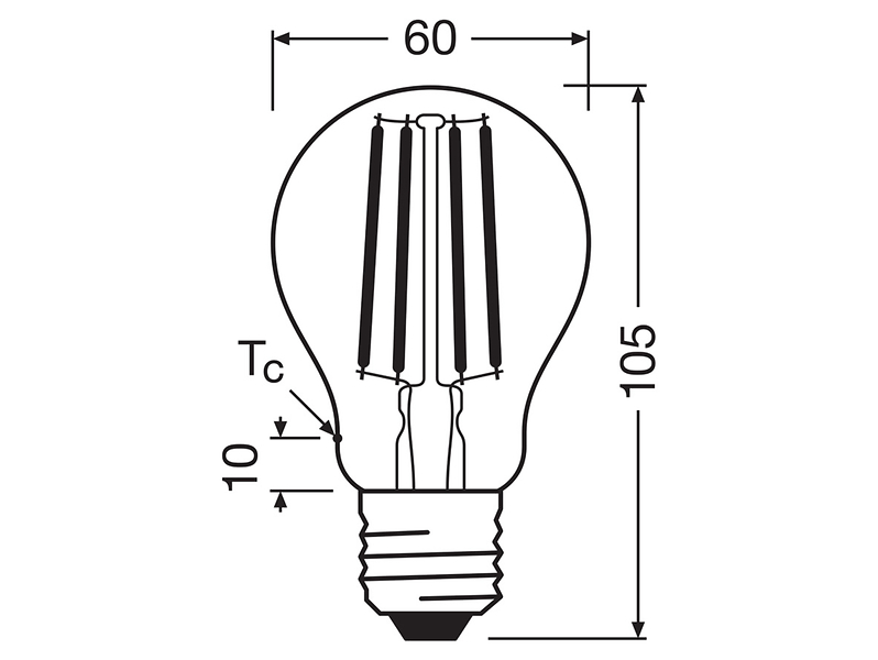 Żarówka LED Bańka E27 5W z ciepłą barwą światła