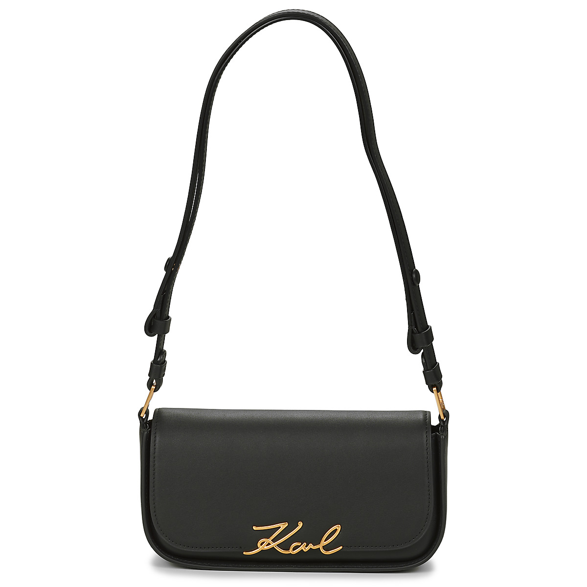 Karl Lagerfeld - K/SIGNATURE CROSSBODY - Black / Gold