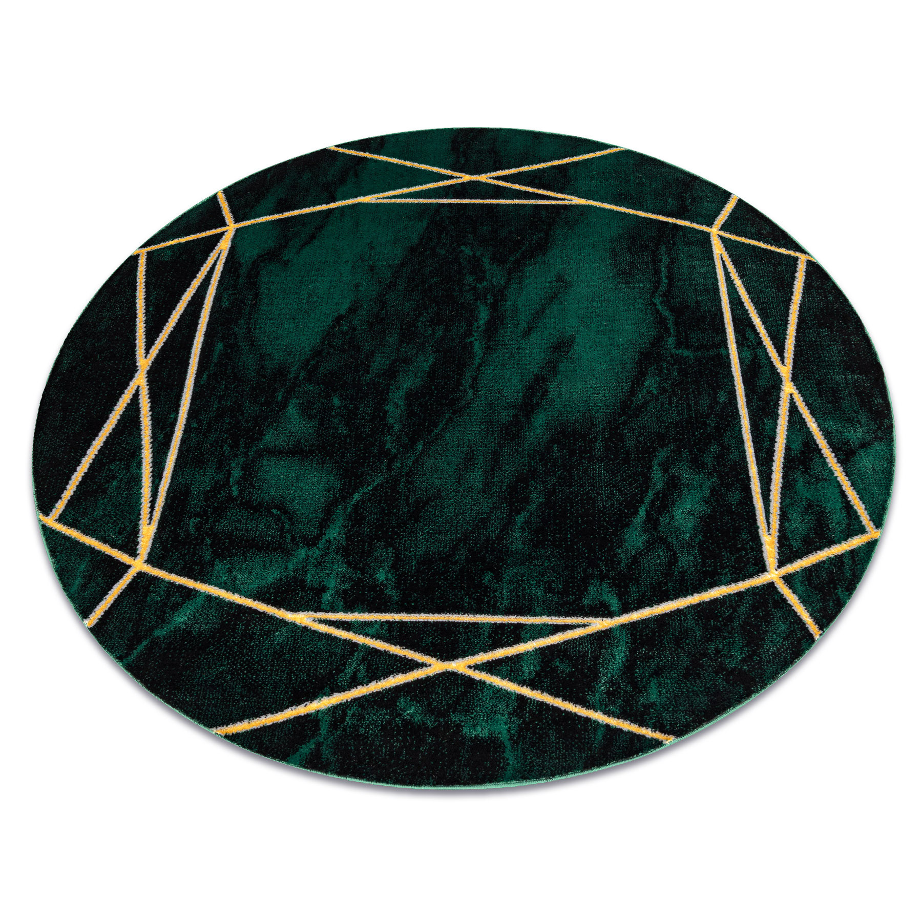 Dywan EMERALD ekskluzywny 1022 - glamour, stylowy marmur, koło 120 cm