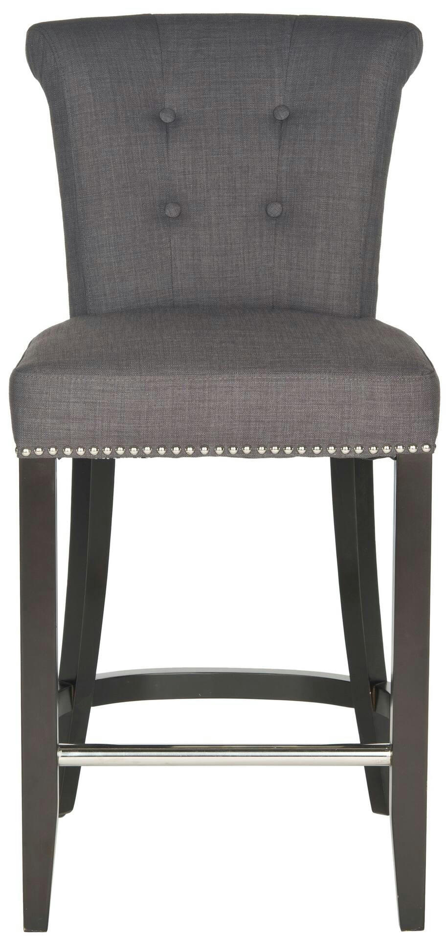 Safavieh Addo Ring Counter Stool, Charcoal