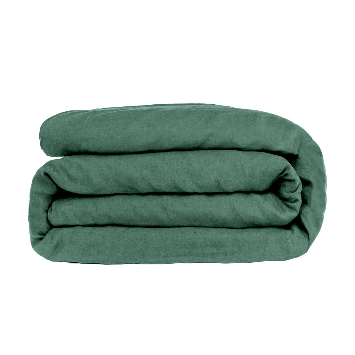 HORTENSE - Housse de couette lin lavé  260x240 vert sauge