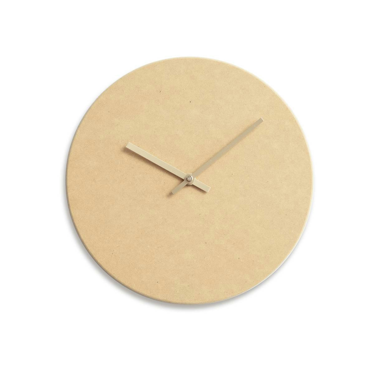 - Horloge murale en bois jaune D38cm