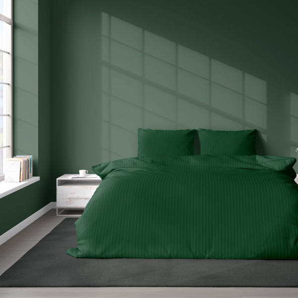 Komplet pościeli z adamaszku Pure Collection 220x200 zieleń