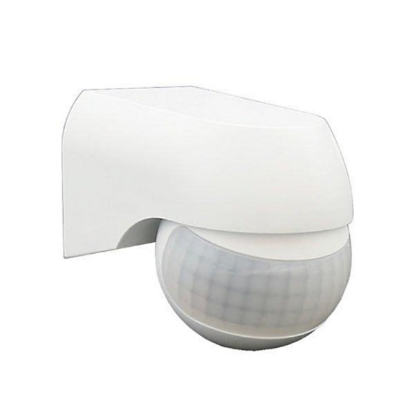Détecteur de Mouvement étanche 180 degrés IP44 Blanc - SILAMP