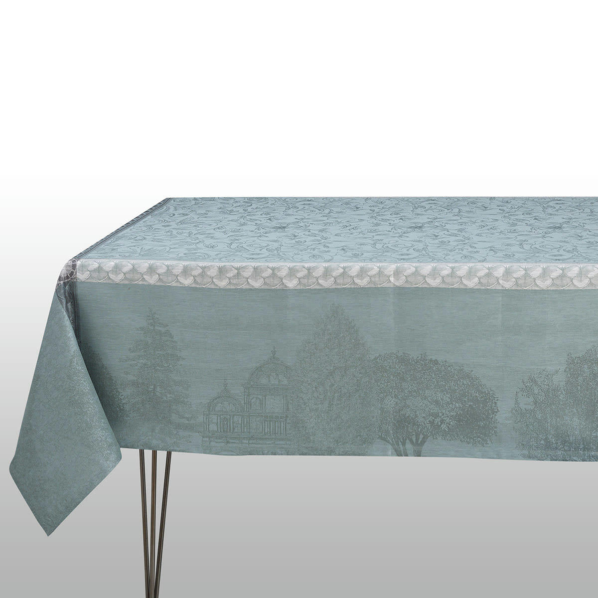 SYMPHONIE BAROQUE - Nappe en lin fumee 175 x 320
