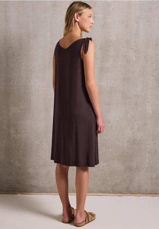 Jersey-Kleid mit Knoten