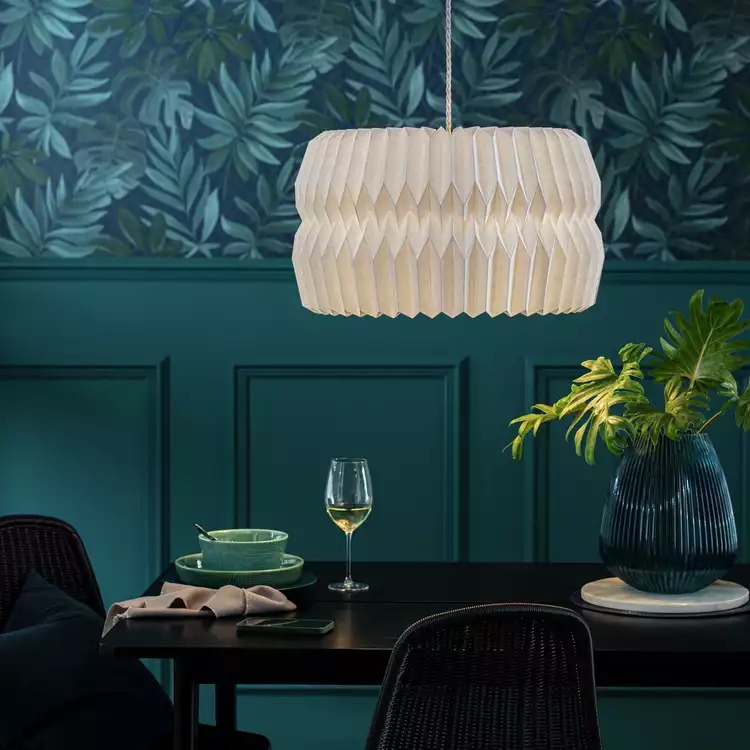 Habitat White Paper Easy Fit Lampshade - 55cm