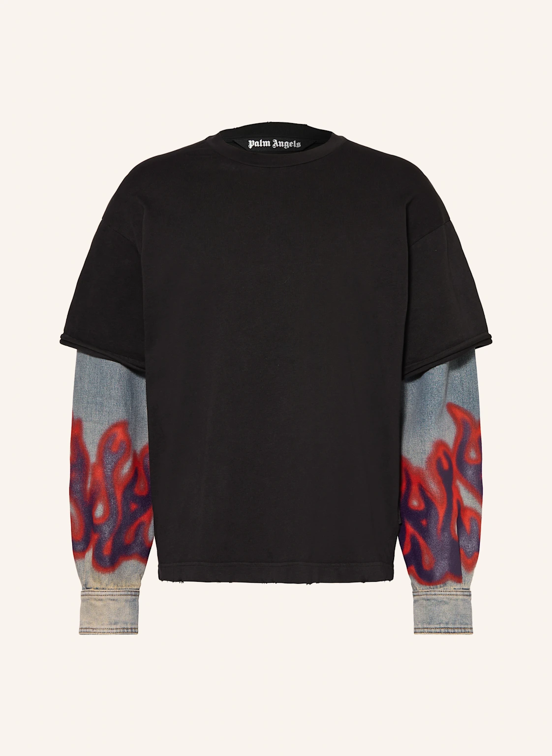 Palm Angels Longsleeve FLAMES HYBRID