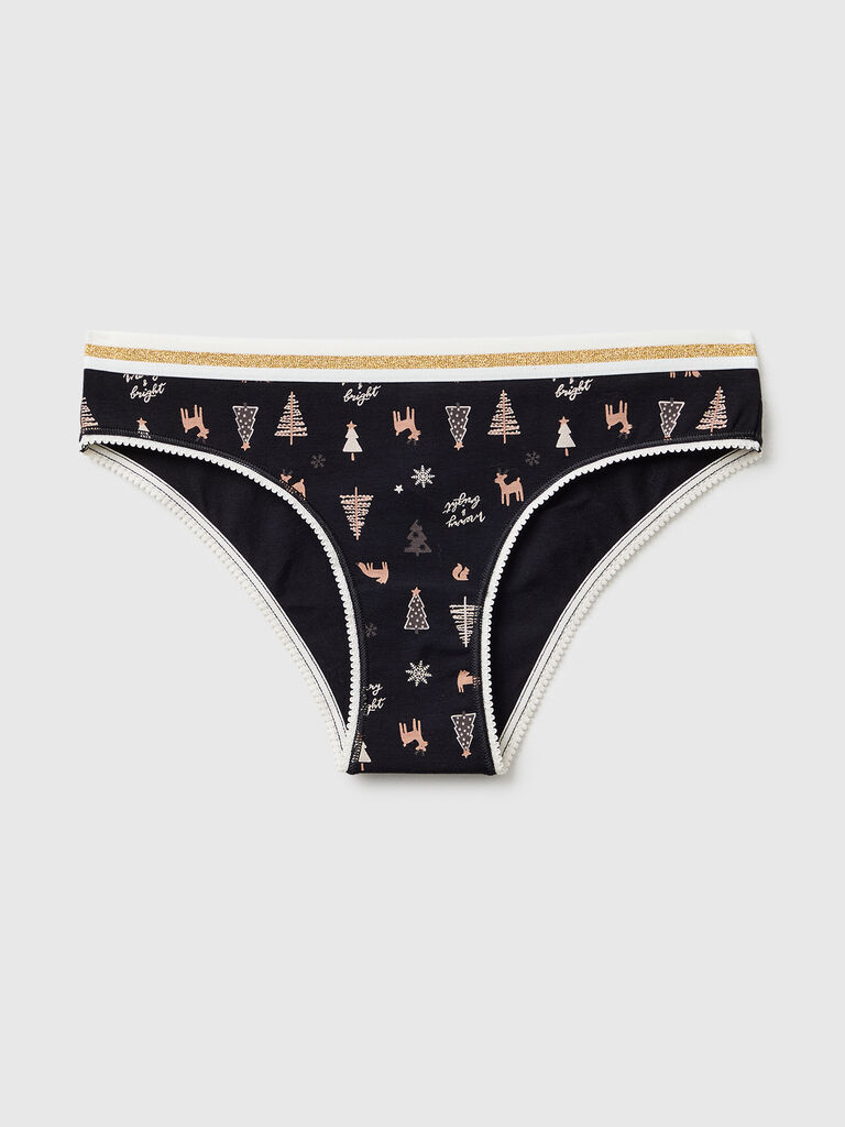 Underwear with Christmas print