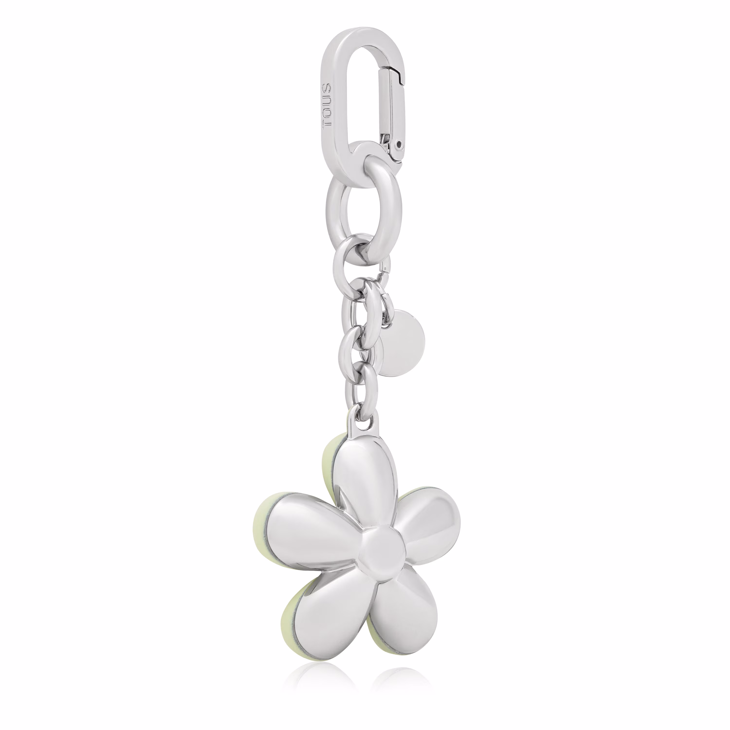 Llavero verde palo Puffed Daisy Flower