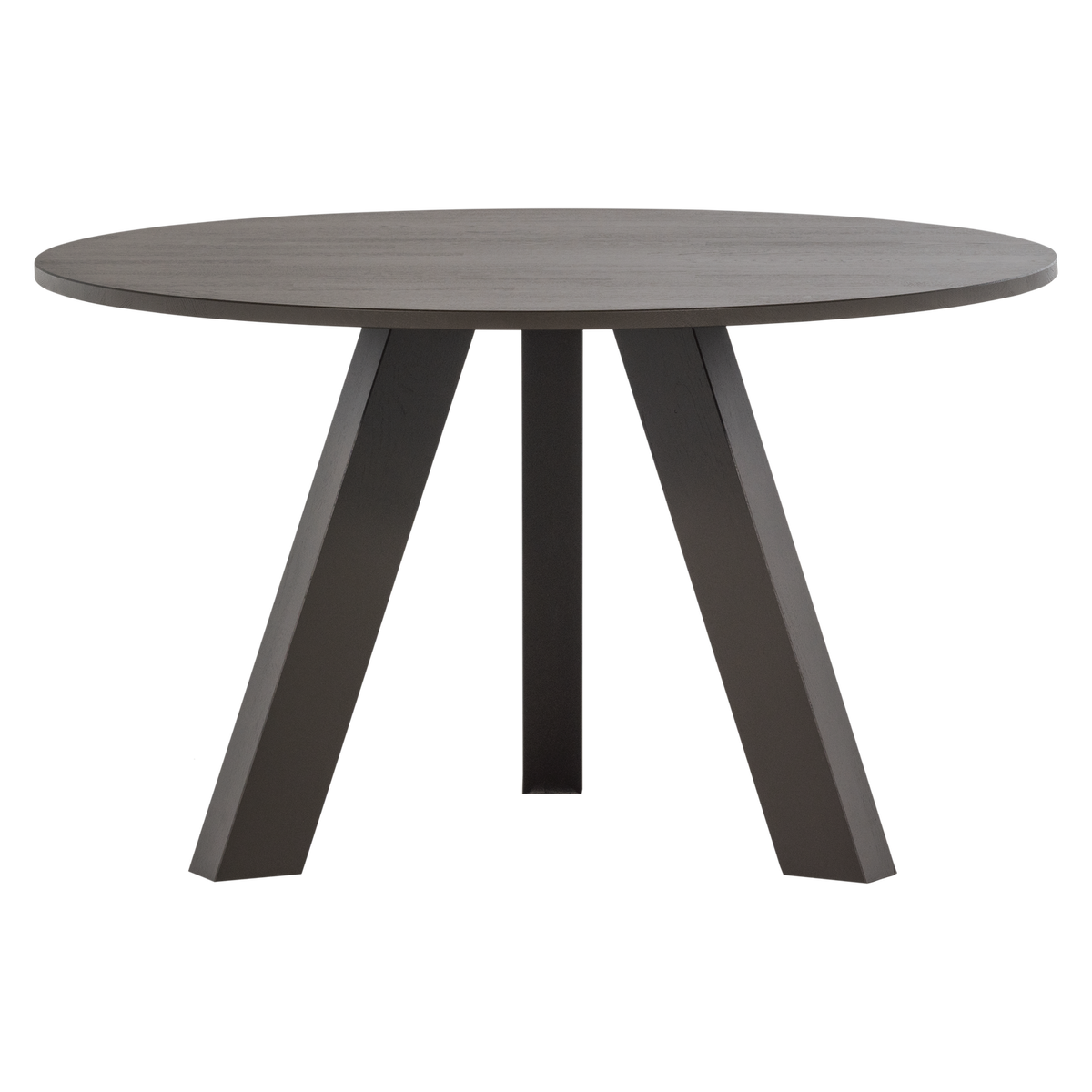 WOOOD eettafel Ø129 cm Rhonda - Eiken - Middenbruin - 75x129x129