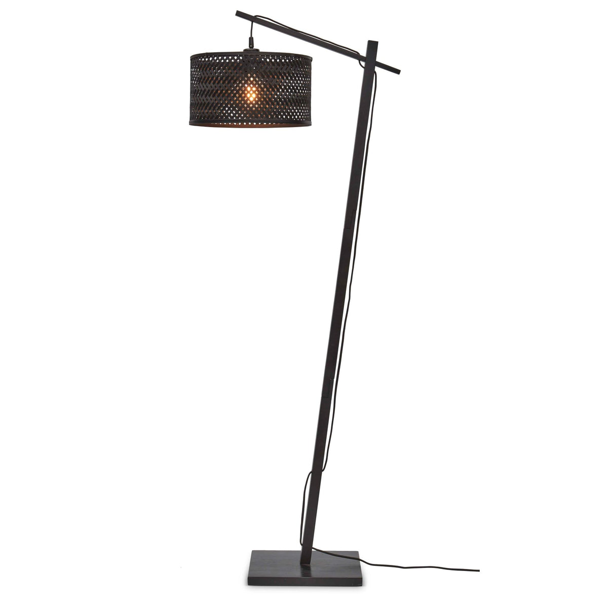 GOOD&MOJO vloerlamp Java - zwart - Ø32cm