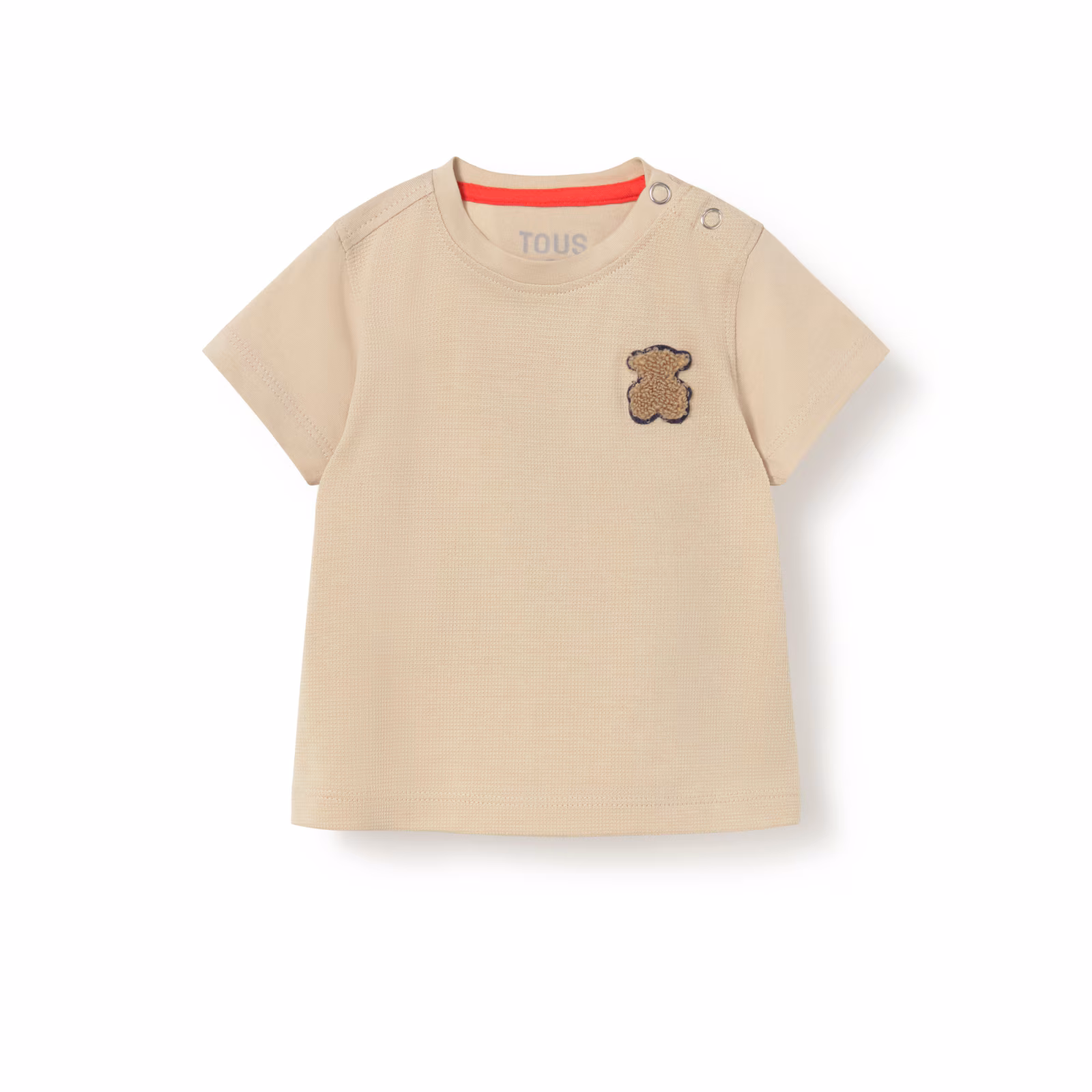 Camiseta teñida Casual beige